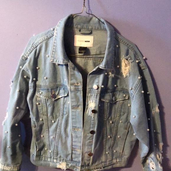 - Pearls Denim Jacket - Picture 3 of 4